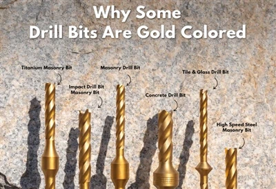 Why Some Drill Bits Are Gold Colored